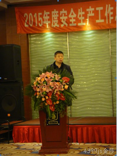 4399js金莎公司2015年安全总结表彰大会圆满召开